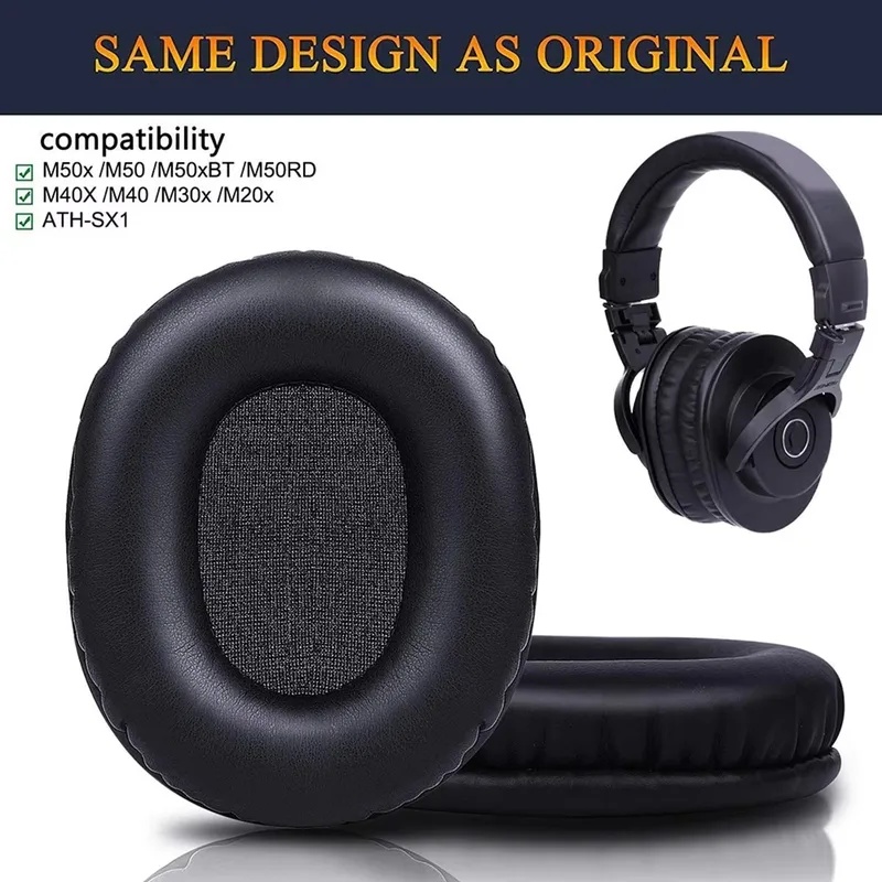 Audio Technica Headphone Ath-M20X - Almohadillas de repuesto para auriculares M50X,