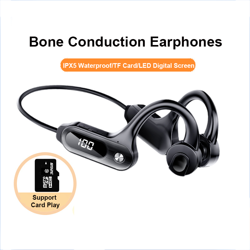 Sports Earphone Hook - Auriculares de conducción ósea con Bluetooth