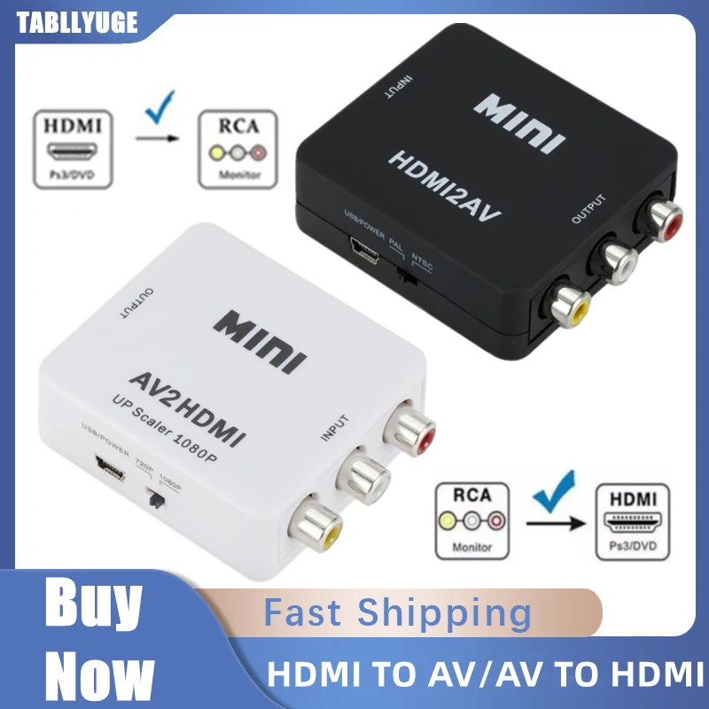 Audio Splitter Y - Adaptador convertidor HDMI compatible con RCA