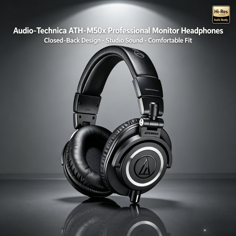 Audio Technica Headphone Ath-M50X - Audio-Technica ATH-M50X Auriculares de Estudio Profesionales
