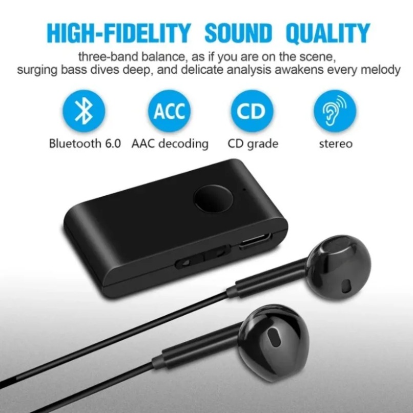 Bluetooth Adapter Receiver - Receptor de Audio Bluetooth 5.0 con