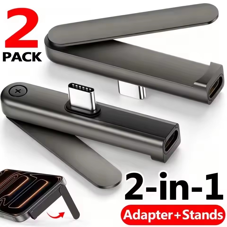 Headphone Stand Desk - 2/1PCS Adaptador Plegable Portátil USB C