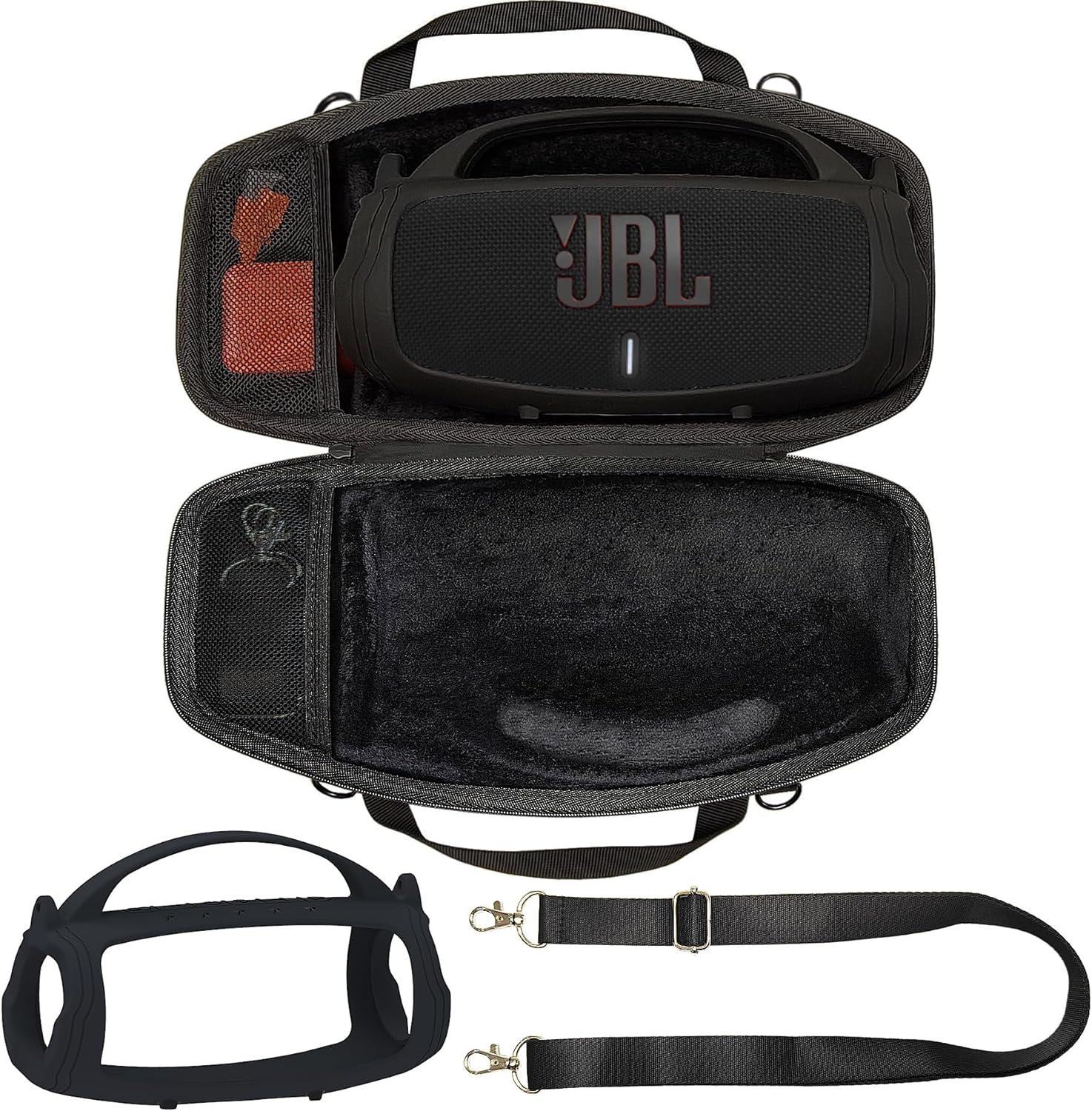Funda de silicona con mango y  - Jbl Speaker Charge 5 reseña y precio