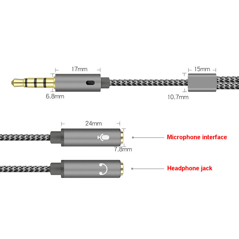 1 Unidad Divisor de Audio de 3 - Earphone Splitter Jack reseña y precio
