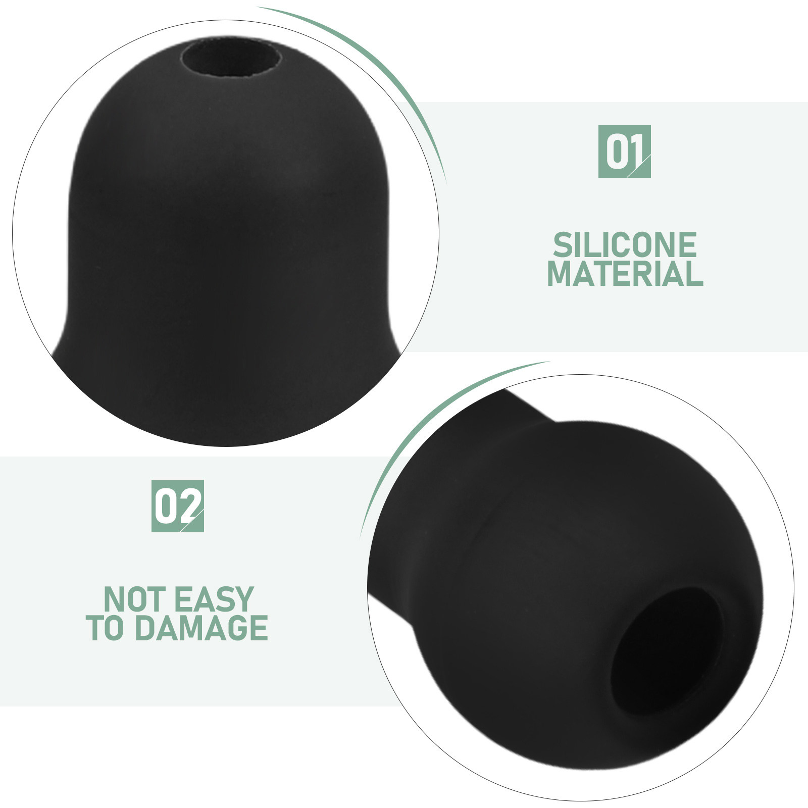 6 piezas de almohadillas de si - Silicone Ear Tip Replacement reseña y precio