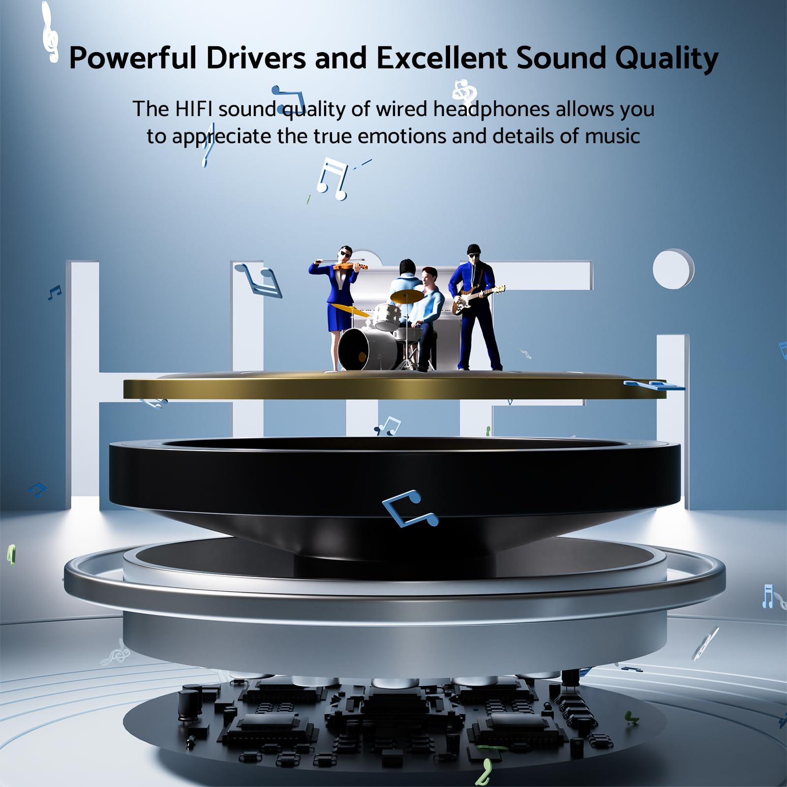 Auriculares estéreo de graves  - Audiophile Headphone Wired reseña y precio