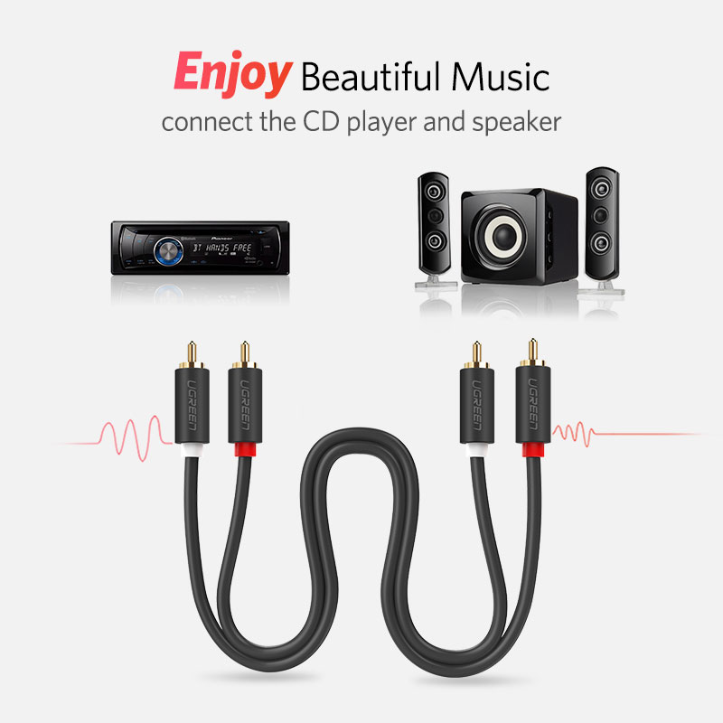Ugreen-Cable de audio para dis - Audio Splitter Y reseña y precio