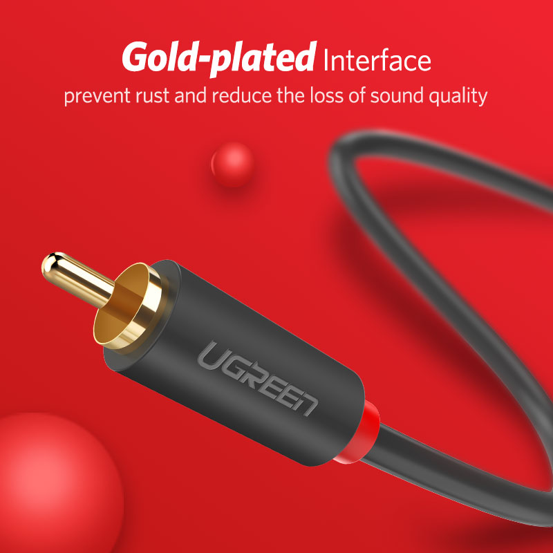Ugreen-Cable de audio para dis - Audio Splitter Y reseña y precio