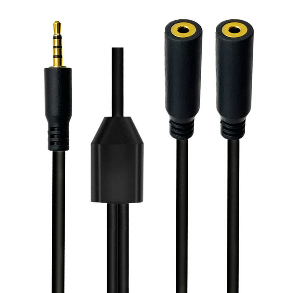 Chapado en oro 4 polos 2,5mm m - Audio Splitter Y reseña y precio
