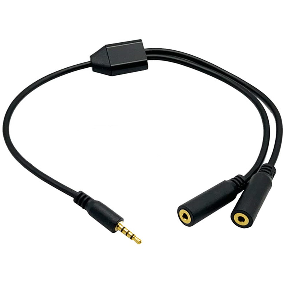 Chapado en oro 4 polos 2,5mm m - Audio Splitter Y reseña y precio