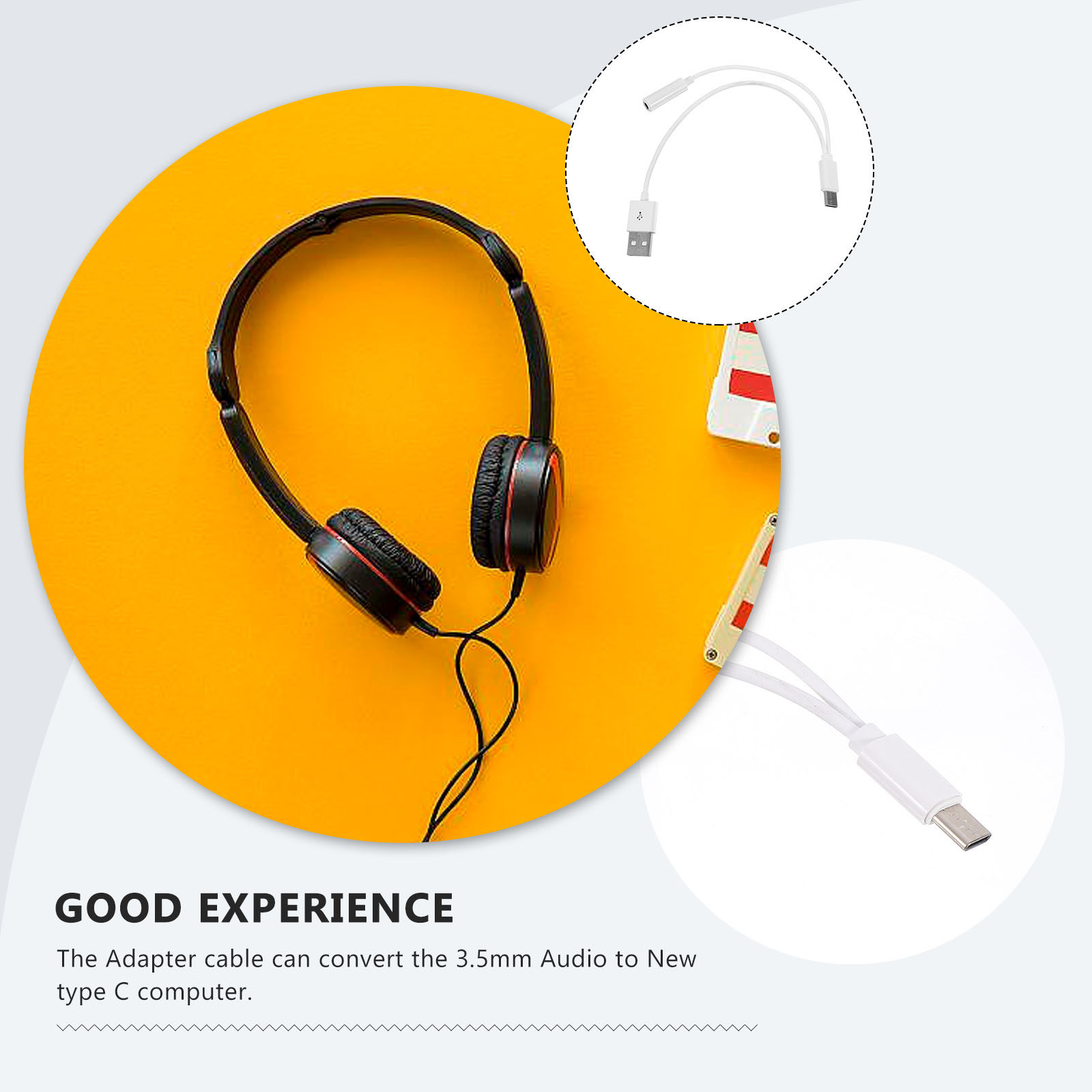 Adaptador de audio profesional - Earphone Splitter Jack reseña y precio