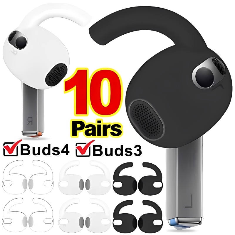 1-10 pares de ganchos de silic - Silicone Ear Tip Replacement reseña y precio