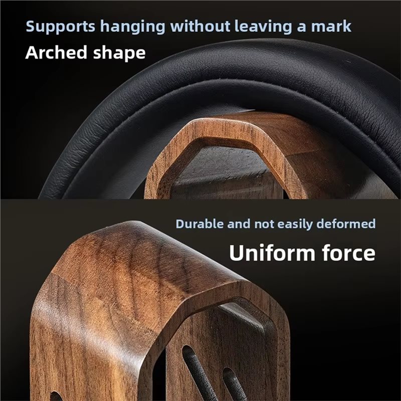 Soporte Giratorio de Madera de - Headphone Stand Desk reseña y precio